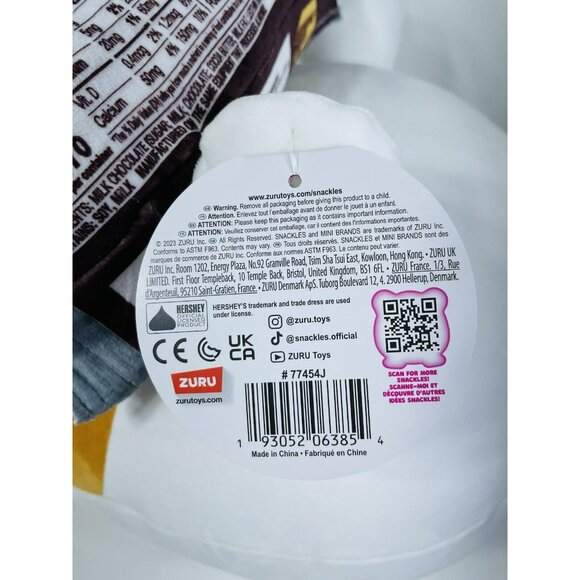 Snackles Hersheys Chocolate Bar Corgi Benji Dog 14" Plush Stuffed Animal ZURU - Picture 8 of 8